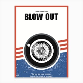 Blow Out Unofficial Film Canvas Print
