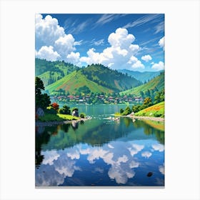 Anime Landscape Wallpaper Canvas Print