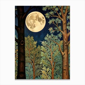 William Morris Moonlight In The Woods 97 Canvas Print