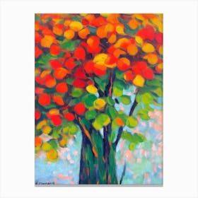 Tamarack 1 tree Abstract Block Colour Canvas Print