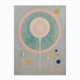 Abstract Pastel Wheel Canvas Print