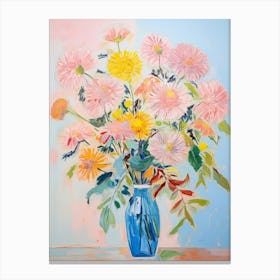 Flower Painting Fauvist Style Chrysanthemum 2 Canvas Print