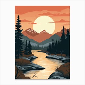 Sunset Landscape 5 Canvas Print