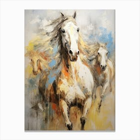 Horse Abstract Expressionism 3 Canvas Print