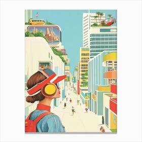 Futuristic Cityscape 8 Canvas Print