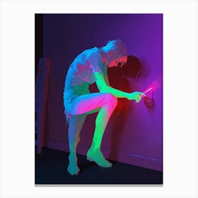 Neon Man Canvas Print