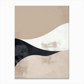 Winding Silence Minimalist Style Canvas Print