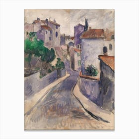 Street In A Village Canvas Print