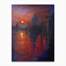 Sunset In Venice 1 Canvas Print