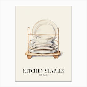 Kitchen Staples Dish Rack 2 Canvas Print