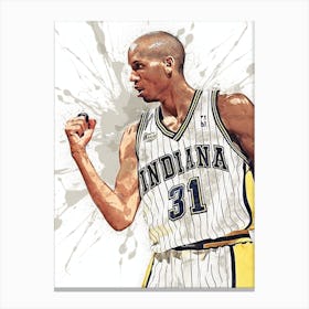 Reggie Miller Indiana Pacers Canvas Print