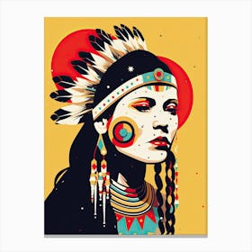 Modern Pop Art: Native American Legends Canvas Print