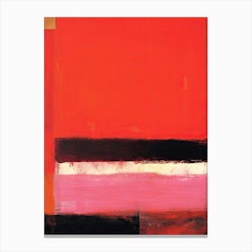 Red Tones Abstract Rothko Quote 4 Canvas Print