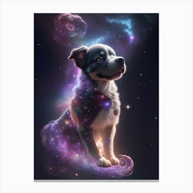 Galaxy Dog Canvas Print