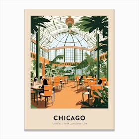 Garfield Park Conservatory 5 Chicago Travel Poster Canvas Print