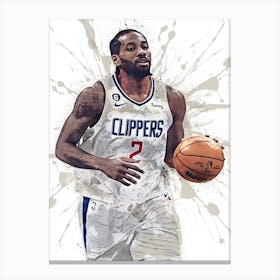 Kawhi Leonard La Clippers Canvas Print