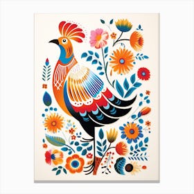 Scandinavian Bird Illustration Grouse 2 Canvas Print