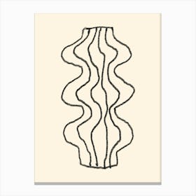 Wavy Vase Canvas Print