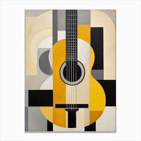 Amale0130 Ephemeral Painting With Black And Yellow Guitar Ornam Ca765b89 35e2 41ff B8f1 12d88506fa57 Canvas Print