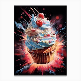 Cake Explosion Photography Style 2 Canvas Print