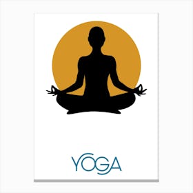 Yoga, the sport of yoga, the sport of meditation, relaxation, inspiring rest and meditation, a distinctive and exceptional work of art that embodies yoga.12 Canvas Print