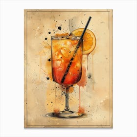 Aperol Spritz Orange 101 Canvas Print