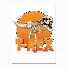 T - Rex Logo Canvas Print