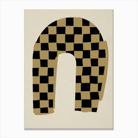 Checkered Form Canvas Print