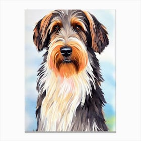 Briard Watercolour dog Canvas Print