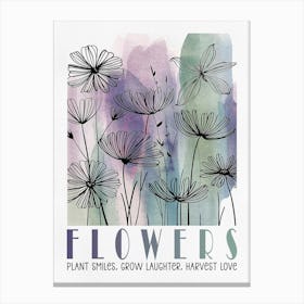 Flower Painting Canvas Print