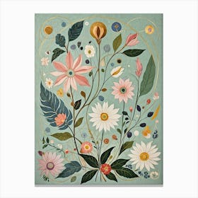 Floral Harmony Canvas Print