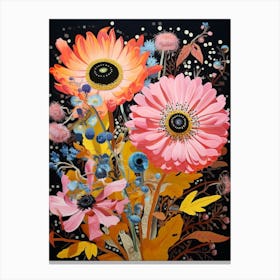 Surreal Florals Oxeye Daisy 2 Flower Painting Canvas Print