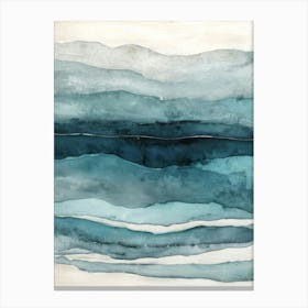 Aquatic Layers Canvas Print