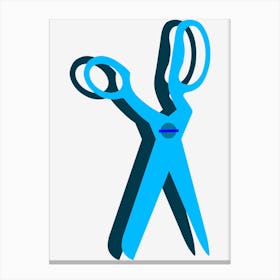 Scissors Clipart Canvas Print