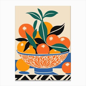 Oranges In A Bowl 1 Canvas Print