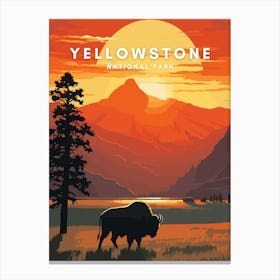 Yellowstone (Wyoming, Montana, Idaho) Canvas Print