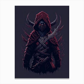 Evil Shadow Ninja Canvas Print