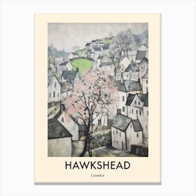 Hawkshead (Cumbria) Painting 4 Travel Poster Canvas Print