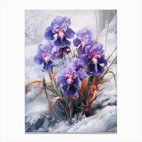 Beautiful Winter Flowers 47 Canvas Print