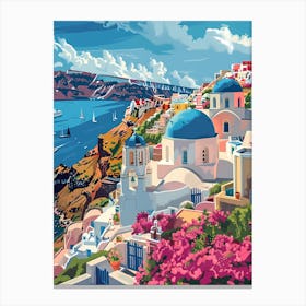 Santorini Greece Canvas Print