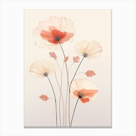 Poppy Flower Wall Art Print Canvas Print