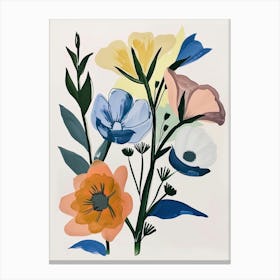 Painted Florals Lisianthus 2 Canvas Print