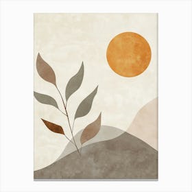 Sunset On A Hill Canvas Print