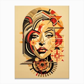 Abstract Illustration Of A Woman And The Cosmos 33 Canvas Print