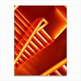 Orange Stairway Canvas Print