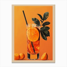 Cocktail With Oranges 4 Canvas Print