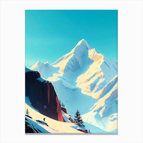 Alpine Illustration No 21 Canvas Print