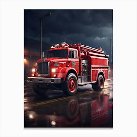 Fire Truck Synergy Canvas Print