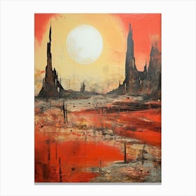 Ruined Abstract Minimalist 3 Canvas Print