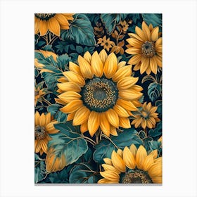 Sunflowers Wallpaper Lienzo